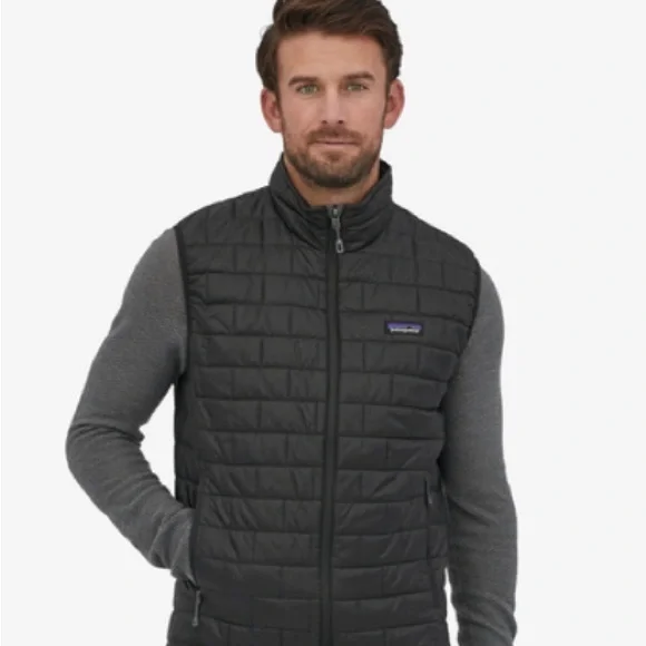 Patagonia Black Quilted Vest - Picture 1 of 7